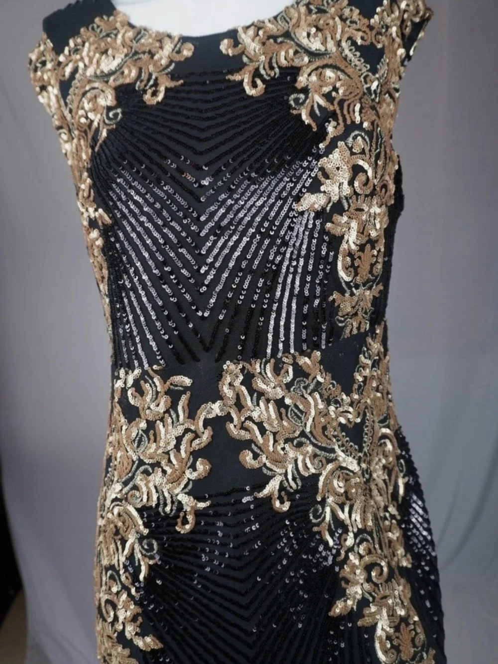 Baltic Born Black Maxi Dress with Gold Embellishment - Picture 5 of 5